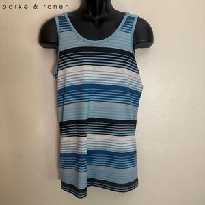 Parke & Ronen Mesh Tank Top XS Gently worn 100% polyester pinpoint mesh